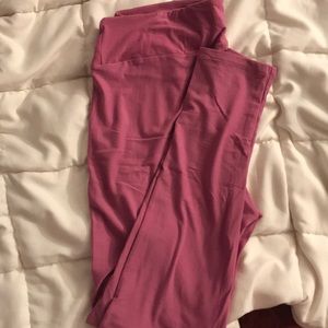 LuLaRoe TC leggings pink